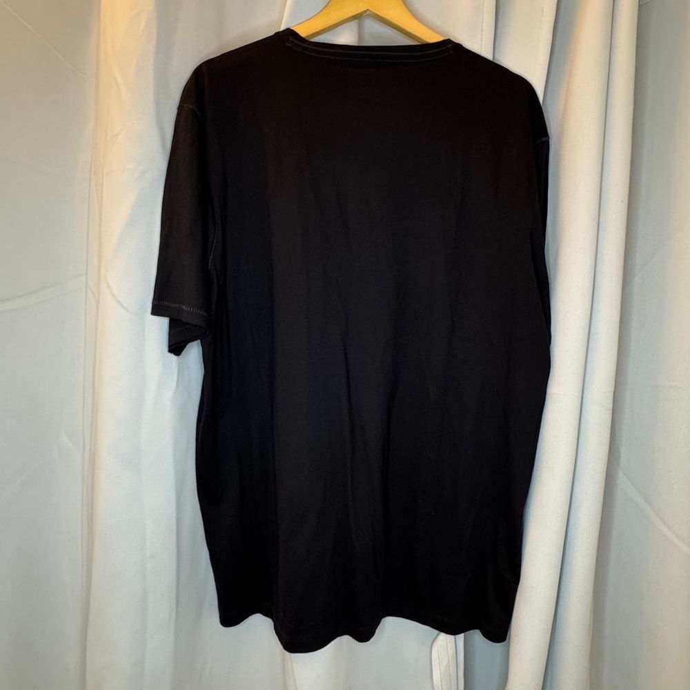 Michael Brandon Premium Black V-Neck Cotton T-Shirt Basic Casual Comfort Tee XXL